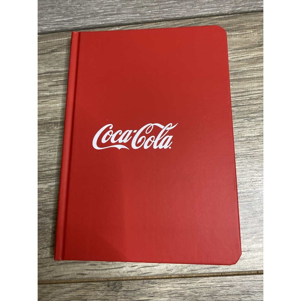 Coca-Cola Red Hardcover‎ Journal Notebook Lined Pages Elastic Band Closure - NEW